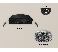 Комплект встраиваемого светильника с композитным хрусталем Ambrella Light XC7632021