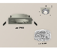 Комплект встраиваемого светильника с акрилом Ambrella Light XC7633020