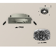 Комплект встраиваемого светильника с композитным хрусталем Ambrella Light XC7633021