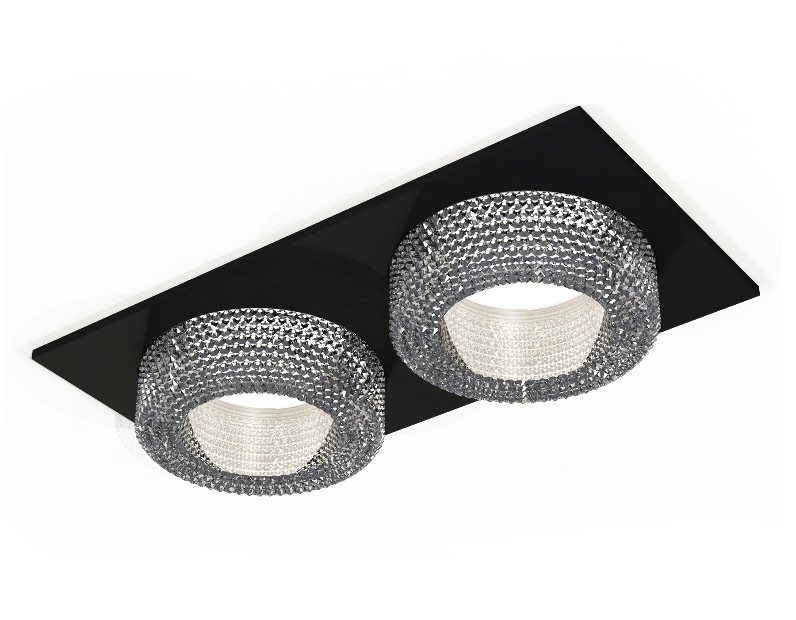 Комплект встраиваемого светильника с композитным хрусталем Ambrella Light XC7636020