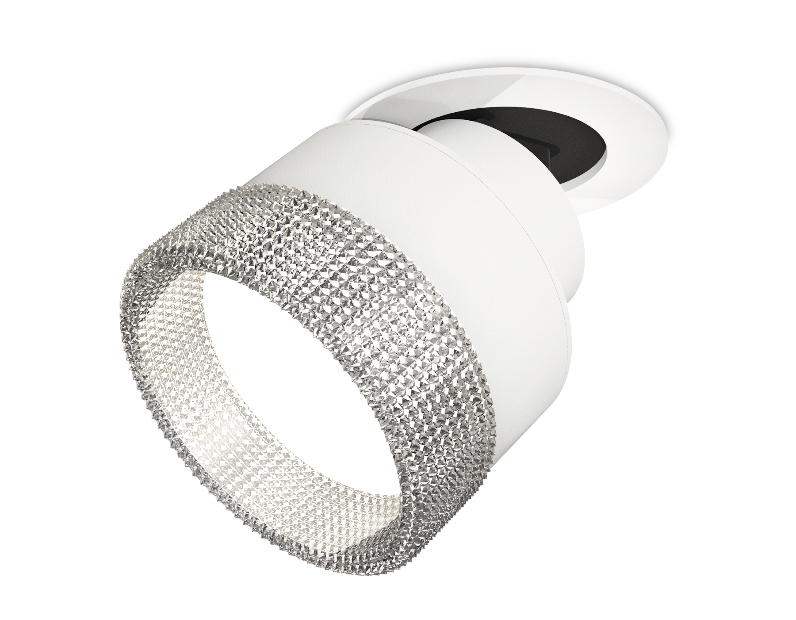 Комплект встраиваемого поворотного светильника с композитным хрусталем Ambrella Light XM8101540