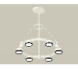 Комплект подвесного светильника Techno Ring Ambrella Light XR92031101