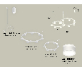 Комплект подвесного светильника Techno Ring с акрилом Ambrella Light XR92081001