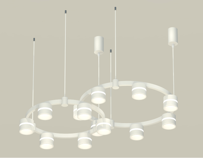 Комплект подвесного светильника Techno Ring с акрилом Ambrella Light XR92081001
