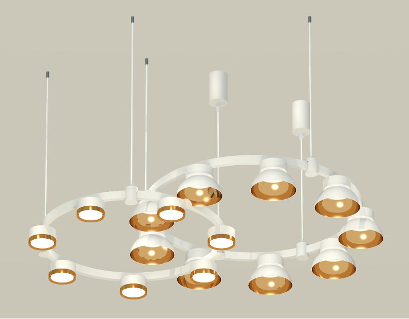 Комплект подвесного светильника Techno Ring с акрилом Ambrella Light XR92081110