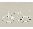 Комплект подвесного светильника Techno Ring Ambrella Light XR92082100