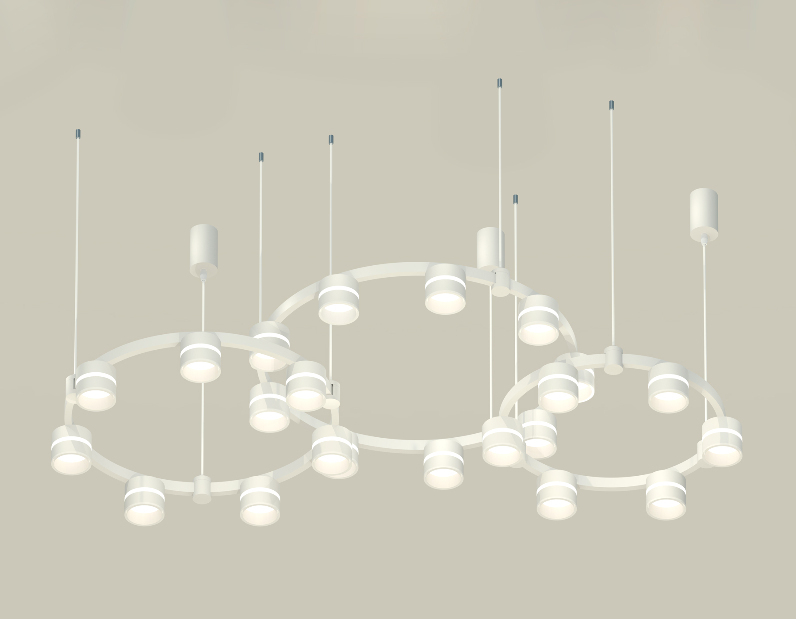 Комплект подвесного светильника Techno Ring с акрилом Ambrella Light XR92082200