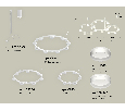 Комплект подвесного светильника Techno Ring с акрилом Ambrella Light XR92082210