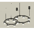 Комплект подвесного светильника Techno Ring с акрилом Ambrella Light XR92091001
