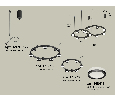 Комплект подвесного светильника Techno Ring с акрилом Ambrella Light XR92091003