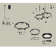 Комплект подвесного светильника Techno Ring с акрилом Ambrella Light XR92091005