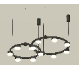 Комплект подвесного светильника Techno Ring с акрилом Ambrella Light XR92091006