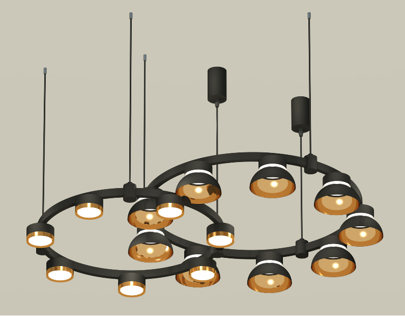 Комплект подвесного светильника Techno Ring с акрилом Ambrella Light XR92091110