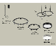 Комплект подвесного светильника Techno Ring Ambrella Light XR92091200
