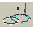 Комплект подвесного светильника Techno Ring с композитным хрусталем Ambrella Light XR92091300