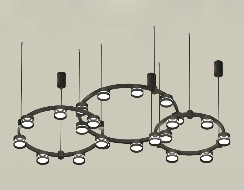 Комплект подвесного светильника Techno Ring с акрилом Ambrella Light XR92092200