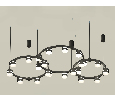 Комплект подвесного светильника Techno Ring с акрилом Ambrella Light XR92092220