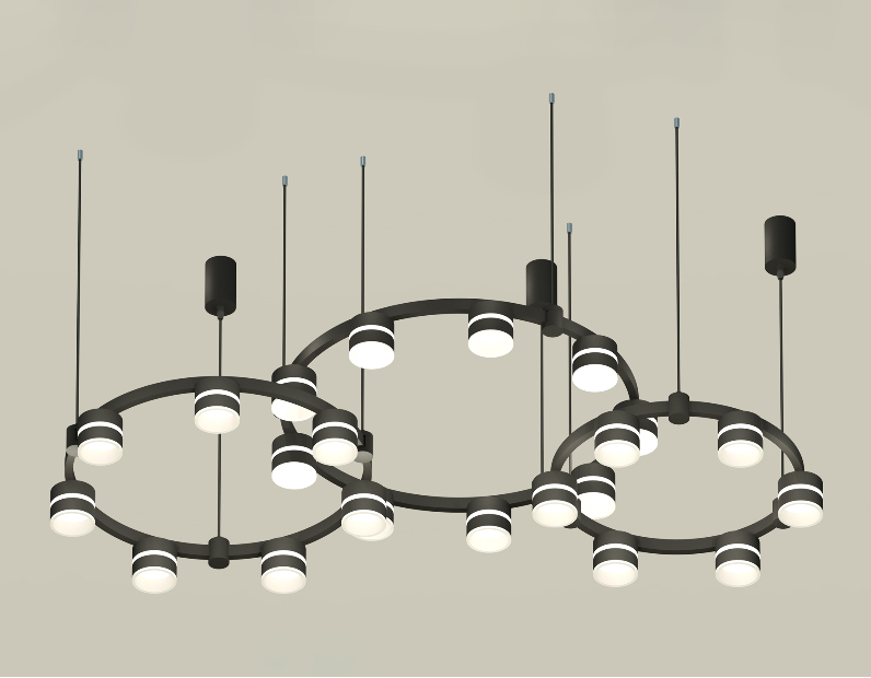 Комплект подвесного светильника Techno Ring с акрилом Ambrella Light XR92092220