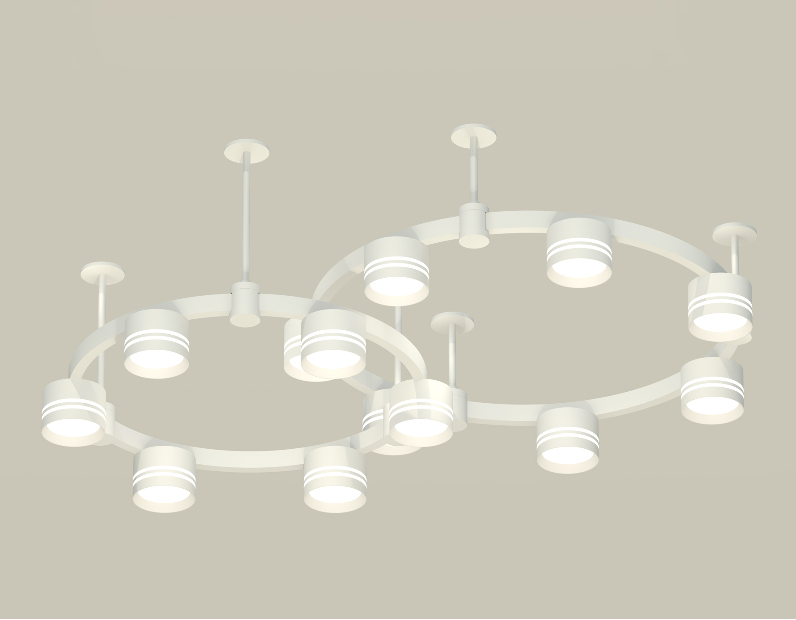 Комплект подвесного светильника Techno Ring с акрилом Ambrella Light XR92211005