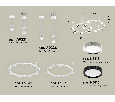 Комплект подвесного светильника Techno Ring Ambrella Light XR92211150