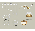 Комплект подвесного светильника Techno Ring с акрилом Ambrella Light XR92212001