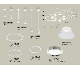 Комплект подвесного светильника Techno Ring с акрилом Ambrella Light XR92212100
