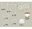 Комплект подвесного светильника Techno Ring Ambrella Light XR92212200