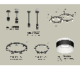 Комплект подвесного светильника Techno Ring с акрилом Ambrella Light XR92221001