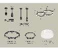 Комплект подвесного светильника Techno Ring с акрилом Ambrella Light XR92221006