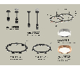 Комплект подвесного светильника Techno Ring Ambrella Light XR92221150