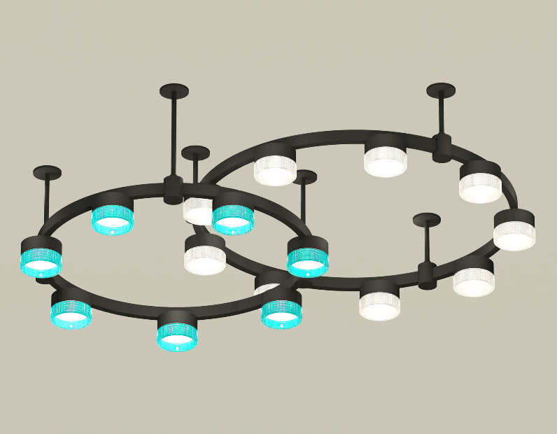 Комплект подвесного светильника Techno Ring с композитным хрусталем Ambrella Light XR92221210