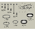 Комплект подвесного светильника Techno Ring с акрилом Ambrella Light XR92222200