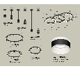 Комплект подвесного светильника Techno Ring с акрилом Ambrella Light XR92222220