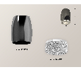 Комплект накладного светильника с композитным хрусталем Ambrella Light XS1123010