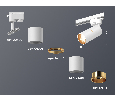 Комплект трекового однофазного светильника Ambrella Light XT6301020