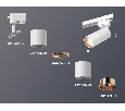 Комплект трекового однофазного светильника Ambrella Light XT6301030
