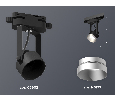 Комплект трекового однофазного светильника Ambrella Light XT6602043