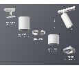 Комплект поворотного трекового светильника Ambrella Light XT7401080