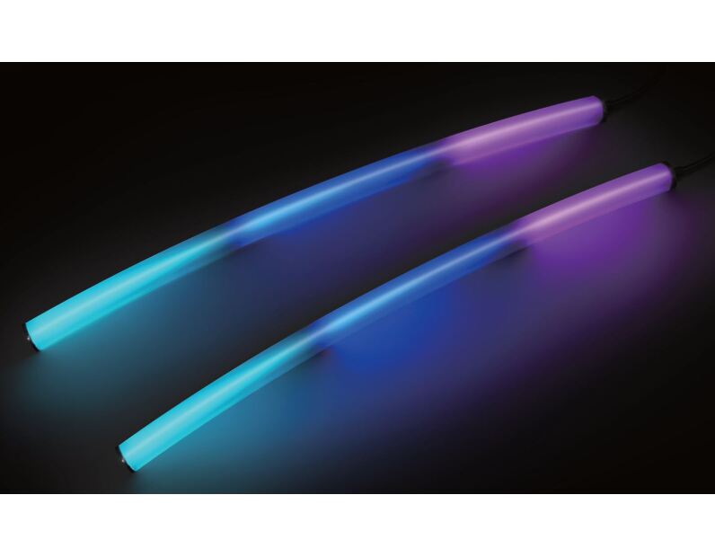 Лента герметичная MOONLIGHT-BLACK-TOP-G280-D25mm 24V RGB 360deg (14.4 W/m, IP65, 3m, wire x1) (Arlight, Вывод кабеля прямой) 047040