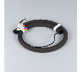 Лента герметичная MOONLIGHT-BLACK-SIDE-G280-D25mm 24V RGB 360deg (14.4 W/m, IP65, 1m, wire x1) (Arlight, Вывод кабеля боковой) 047199