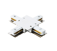Соединитель X-образный однофазный для встраиваемых треков Barra Lightstar 501146