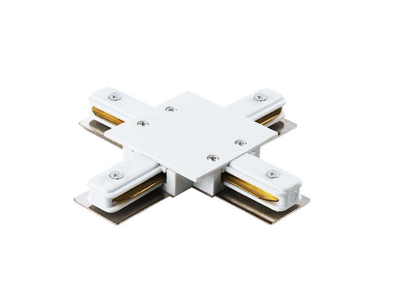 Соединитель X-образный однофазный для встраиваемых треков Barra Lightstar 501146