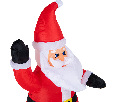 3D фигура надувная Дед Мороз с подарком NN- 511-054