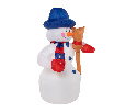 3D фигура надувная Снеговик с метлой NN- 511-121