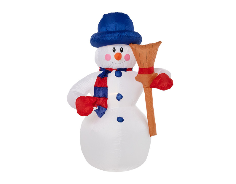 3D фигура надувная Снеговик с метлой NN- 511-122