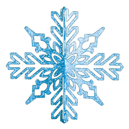 Елочная фигура Снежинка ажурная 3D 502-333