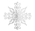 Елочная фигура Снежинка ажурная 3D NN- 502-356