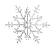 Елочная фигура Снежинка резная 3D NN- 502-355