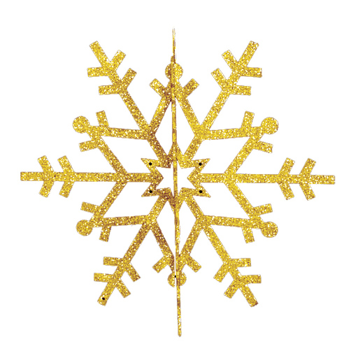 Елочная фигура Снежинка резная 3D NN- 502-361
