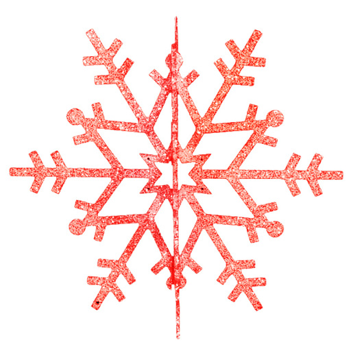 Елочная фигура Снежинка резная 3D NN- 502-362